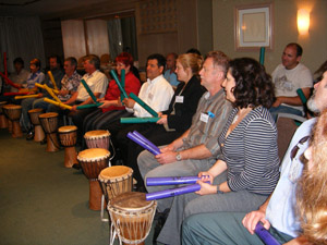 Aged and Community Services Team Building Drum Circle Brighton Le Sands